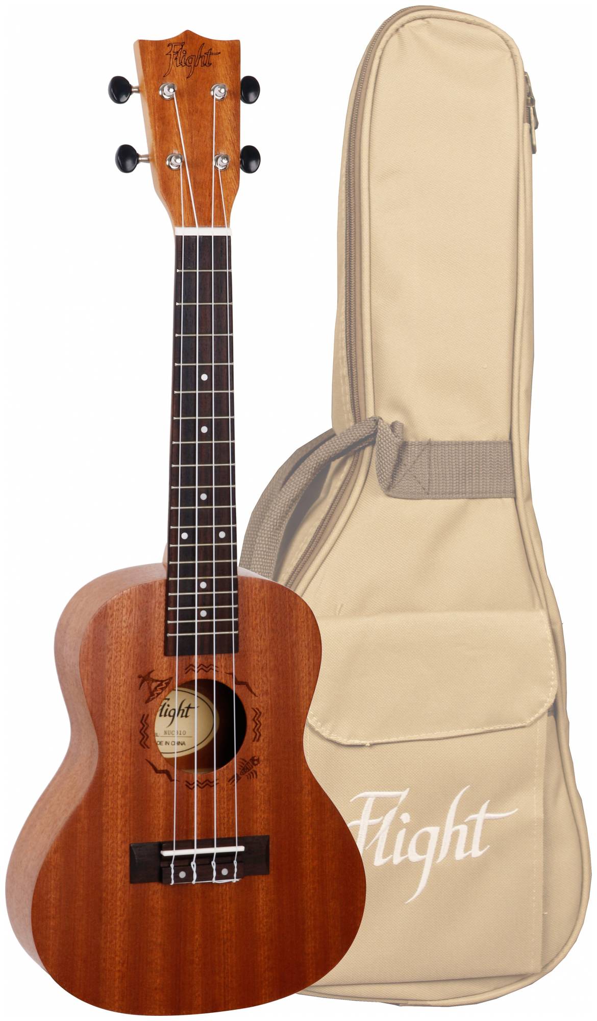 FLIGHT NUC 310 - укулеле, концерт, корпус - сапеле FLIGHT NUC 310 - укулеле, концерт, корпус - сапеле