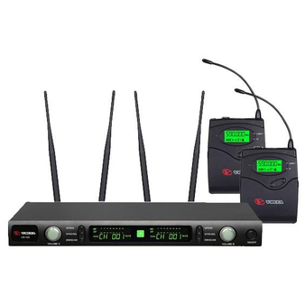 VOLTA US-102H (572-611MHz) Микрофонная 100-канальная радиосистема с 2 головными конденсаторным микрофоном UHF диапазона