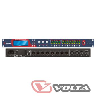 VOLTA DSP 480 PRO Цифровой управляющий процессор профессиональный, 4 входа, 8 выходов.  Rack 19" - 1U