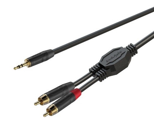 ROXTONE GPTC140/3 Аудио-кабель , JACK(S) 3,5MM-2*RCA, 3м