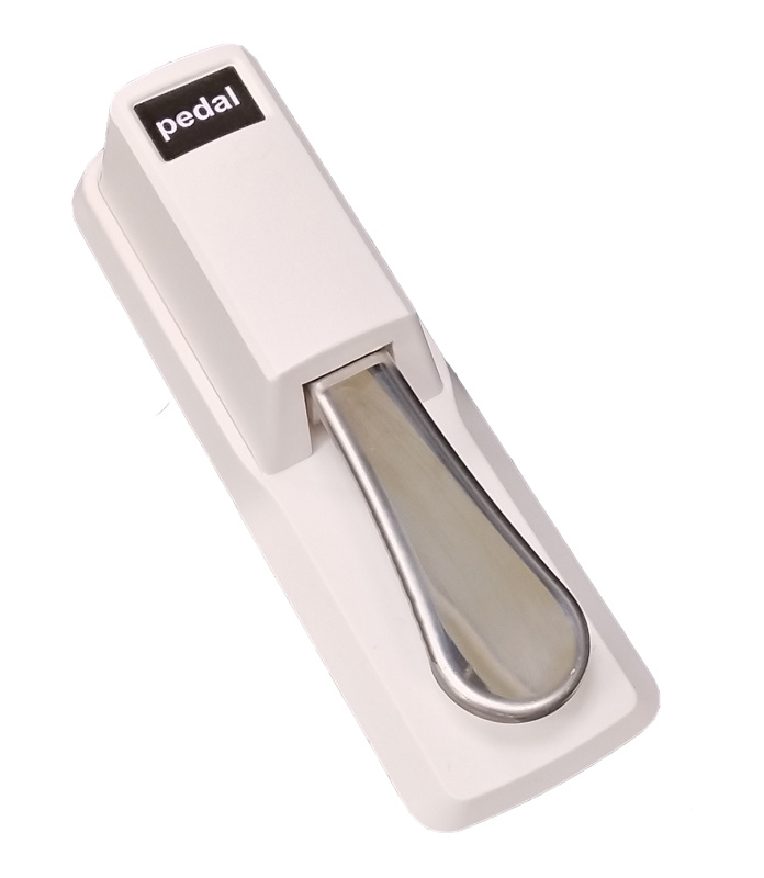 Beisite S-pedal WH Педаль для цифрового пианино с переключение полярности, белая.