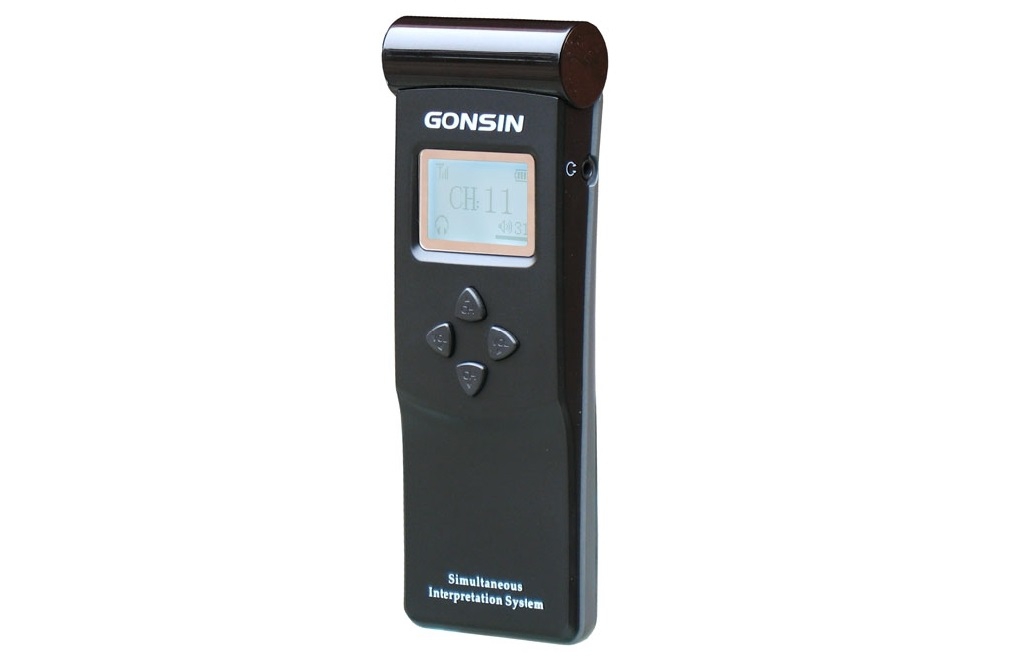 GONSIN TC-J908LC IR приемник для системы синхроперевода. 8 каналов, управление уровнем громкости (аккумулятор в комплекте)